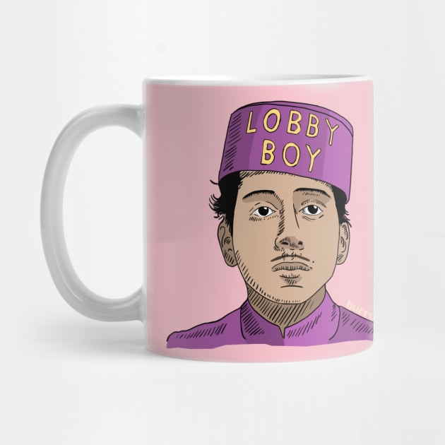 Wes Anderson's Lobby Boy Illustration by Burro by burrotees